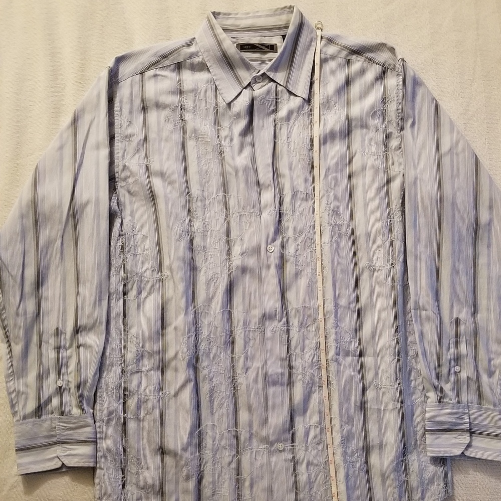 Embroidered nice button down shirt by MBX